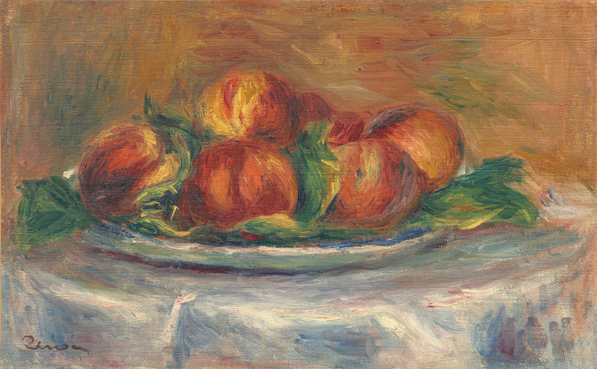 Peaches on a Plate by Auguste Renoir, 1902/1905. Courtesy of National Gallery of Art, Washington.